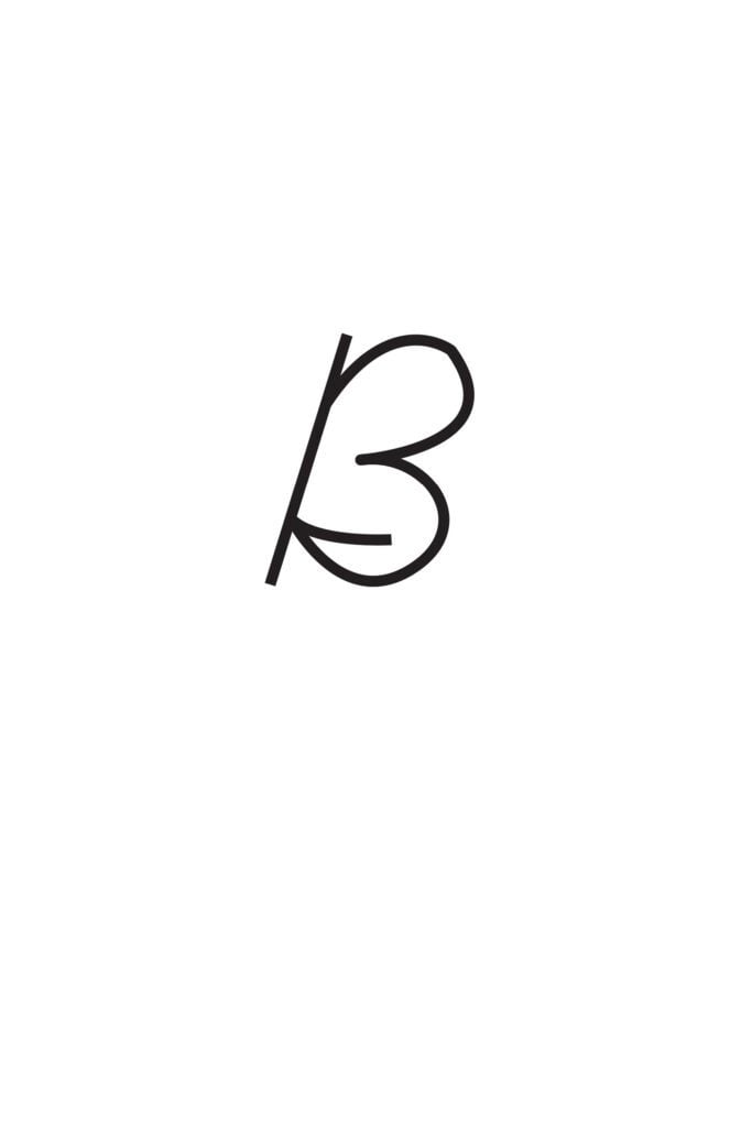 Capital Cursive B