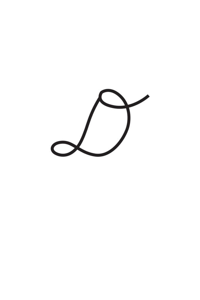 Capital Cursive D