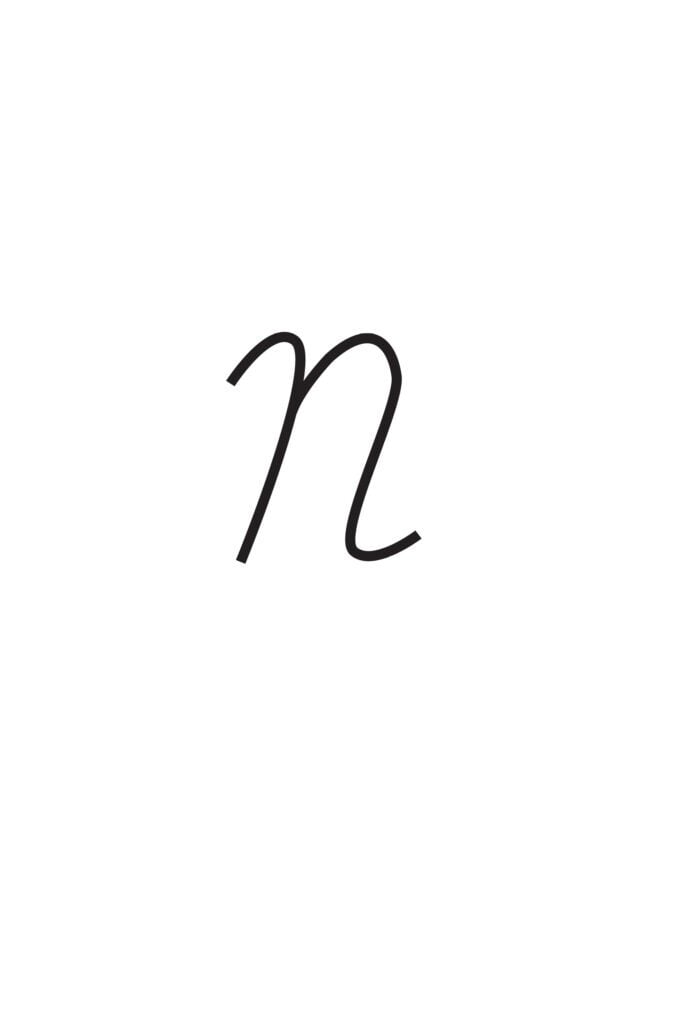 Capital Cursive N