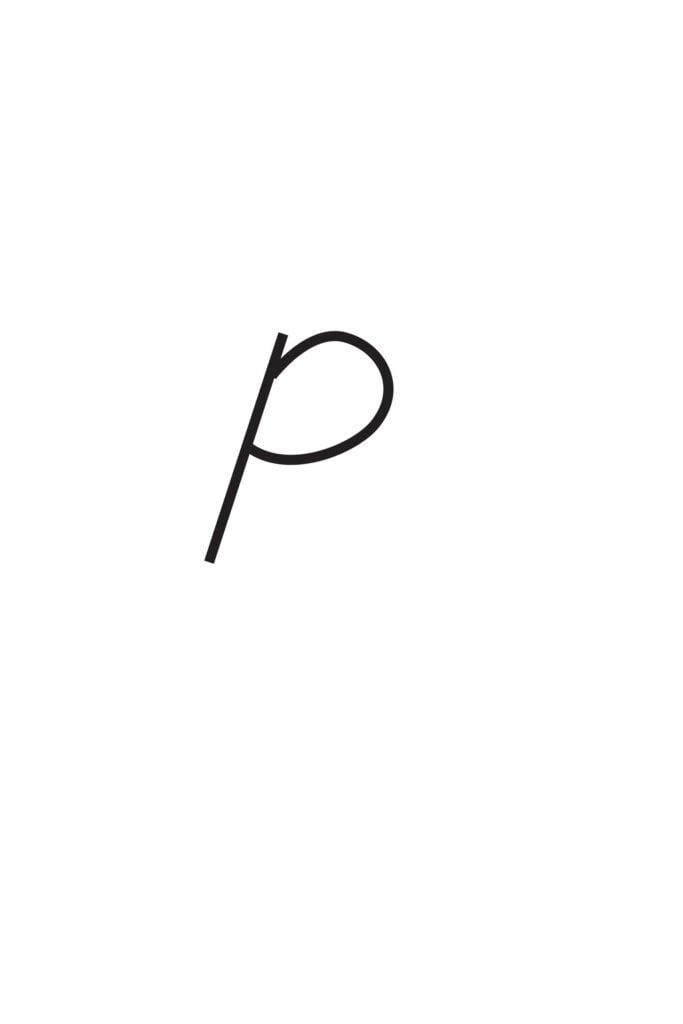 Capital Cursive P
