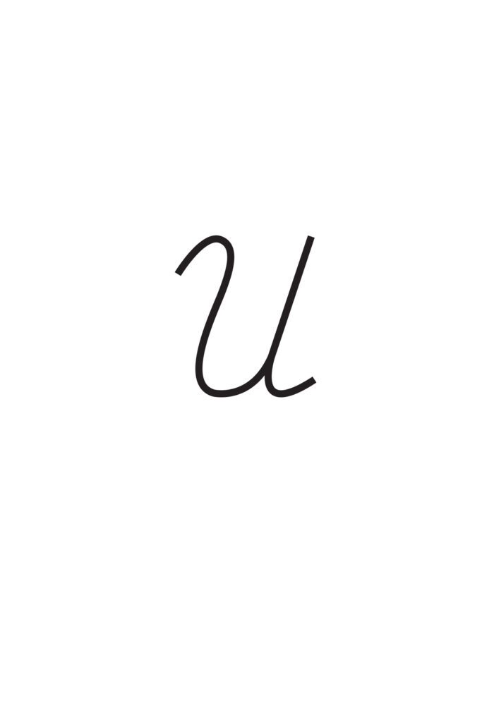 Capital Cursive U