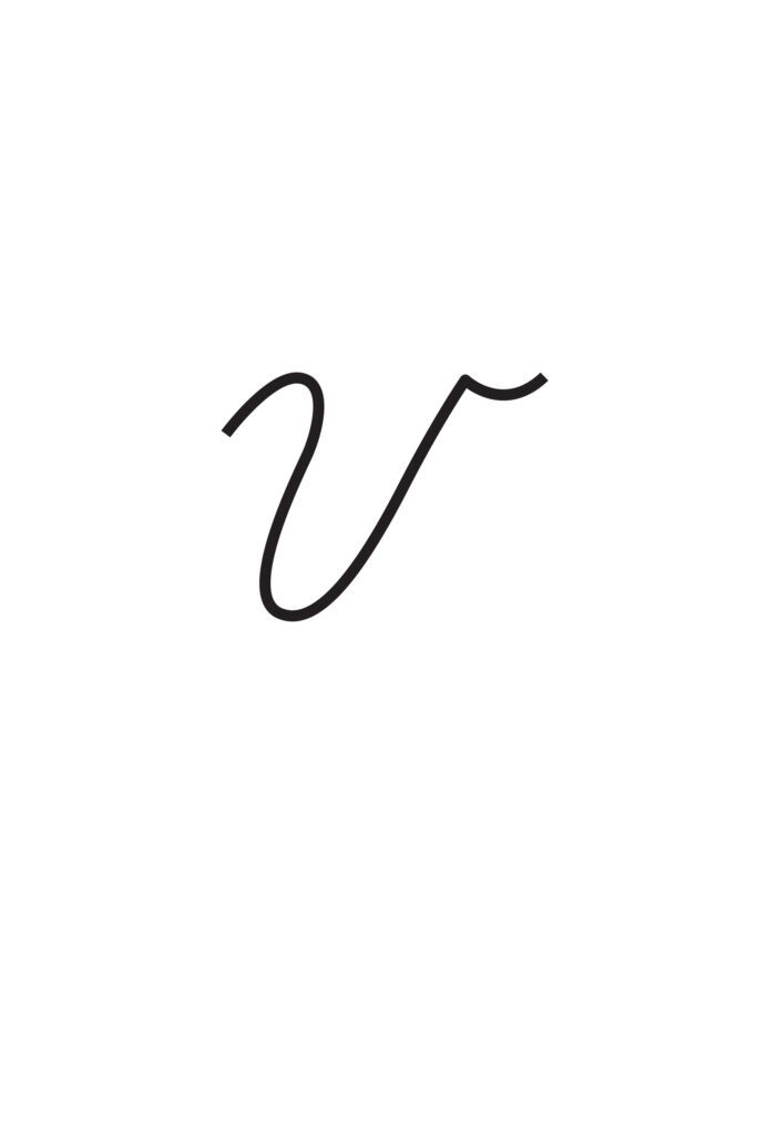 Capital Cursive V