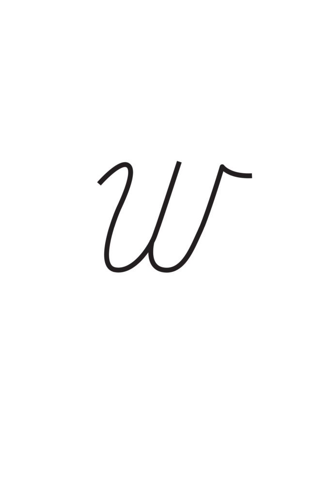Capital Cursive W