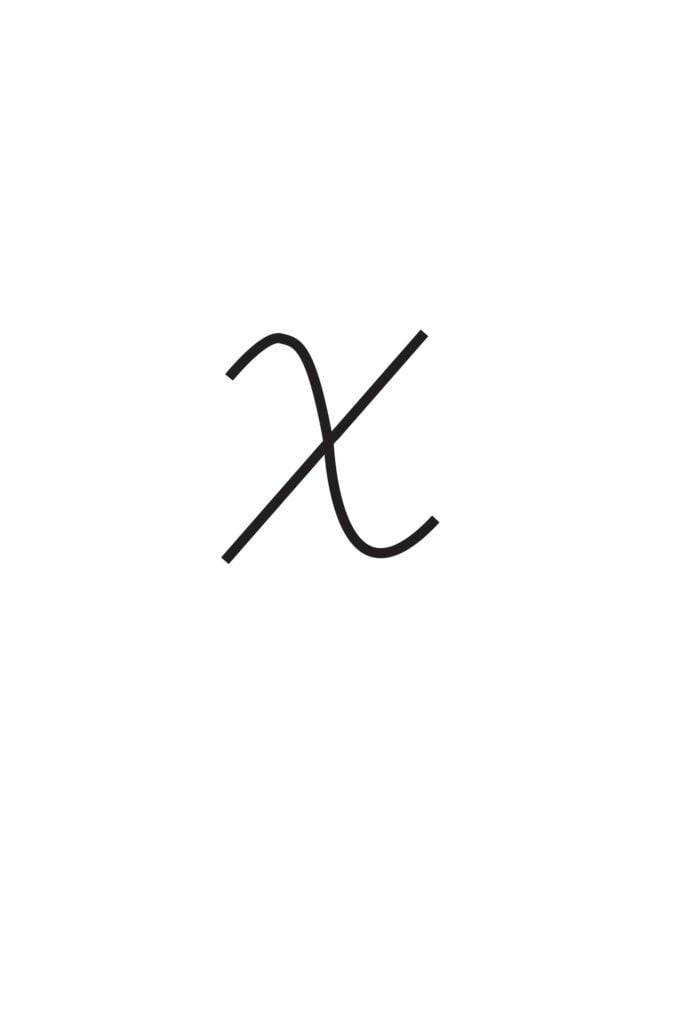 Capital Cursive X
