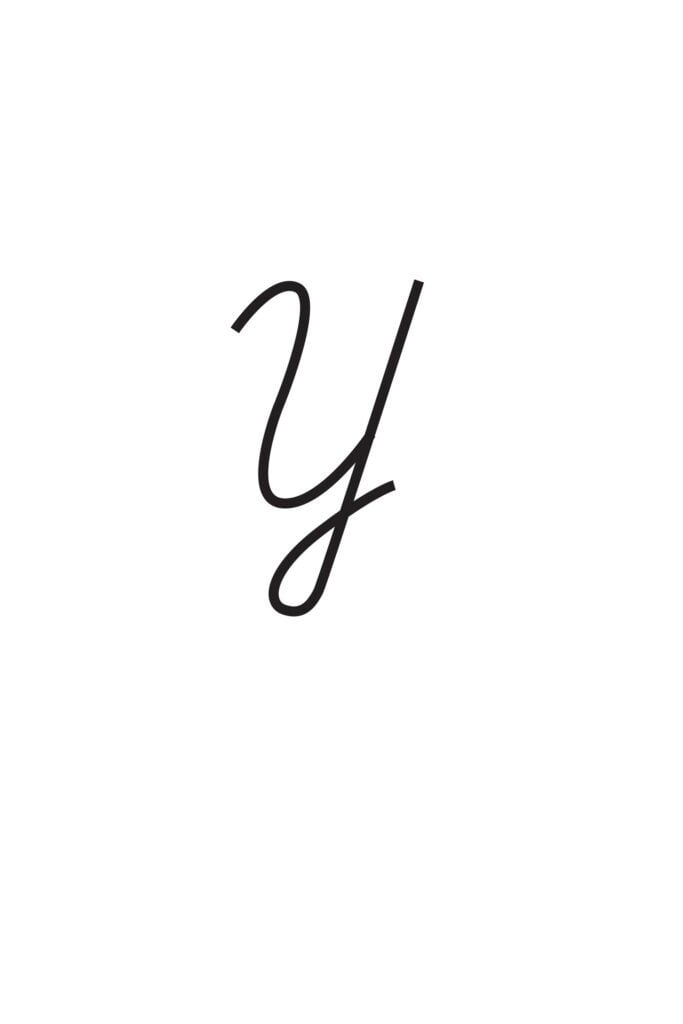 Capital Cursive Y
