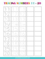 Printable Tracing Numbers: Worksheets for Kindergarten