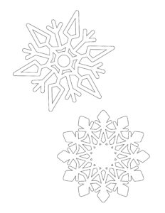 8 Free Snowflake Stencils (Printable PDFs)