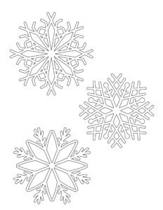 8 Free Snowflake Stencils (Printable PDFs)