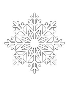 8 Free Snowflake Stencils (Printable PDFs)
