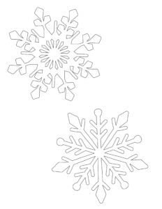 8 Free Snowflake Stencils (Printable PDFs)