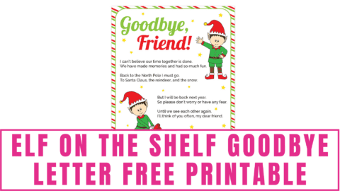 Elf on the Shelf Goodbye Letter - Elf On The Shelf Goodbye Letter Free Printable 480x270 