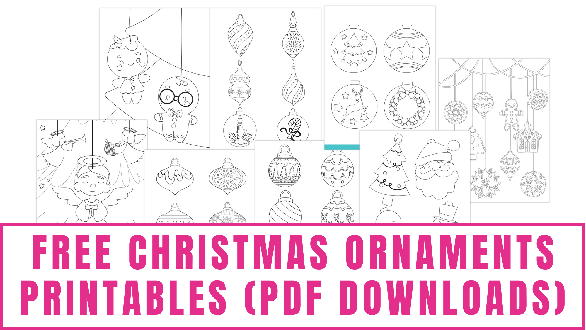Free Christmas Ornaments Printables (PDF Downloads)