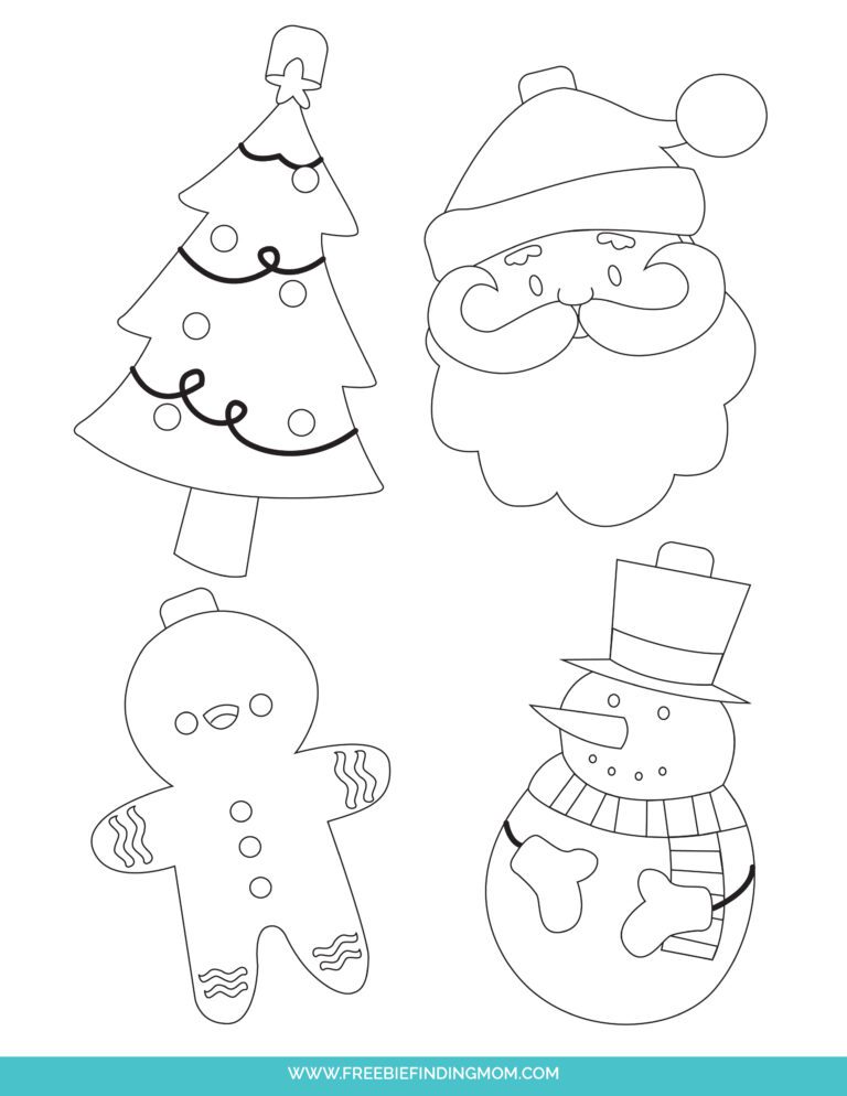Free Christmas Ornaments Printables (PDF Downloads)