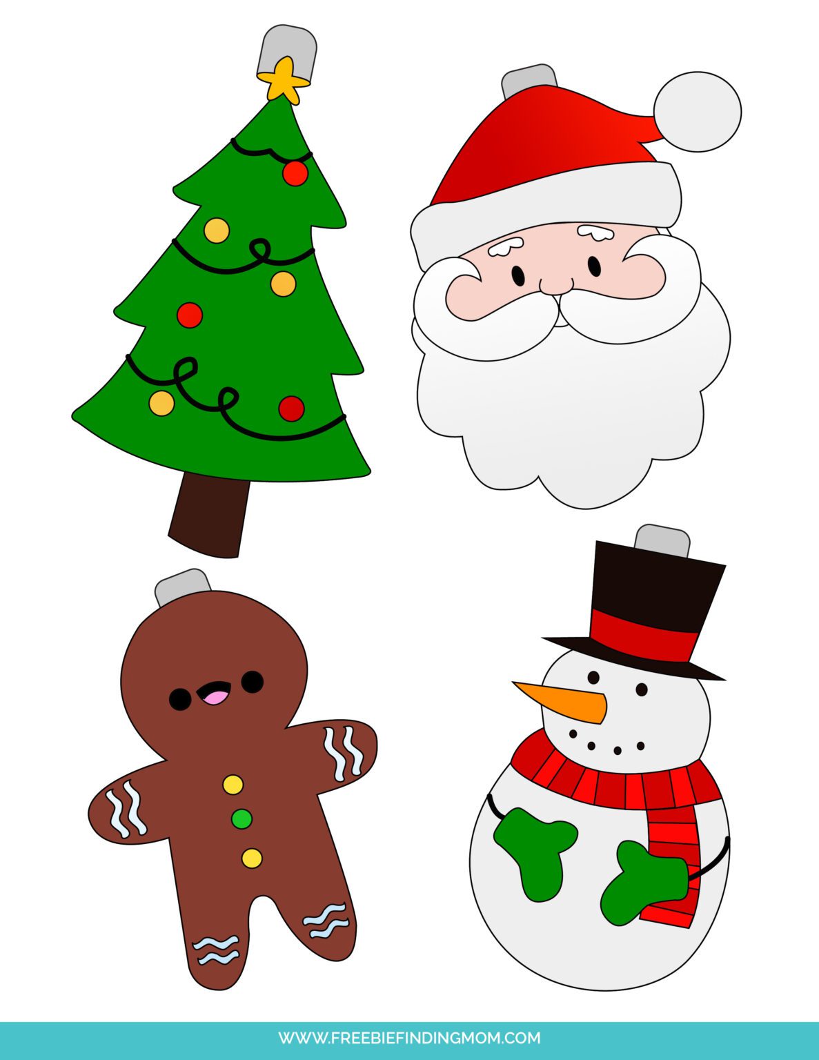 Free Christmas Ornaments Printables - Free Printable Coloring Christmas Ornaments 1 1187x1536 
