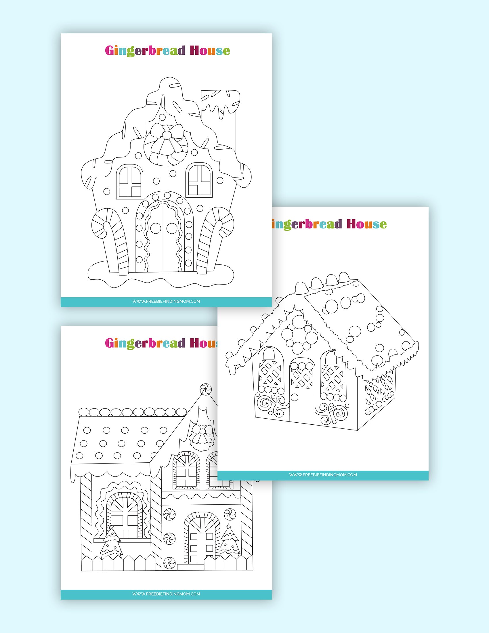 Printable Christmas Coloring Pages: Gingerbread House Drawings printable-christmas-coloring-pages-gingerbread-house-drawings