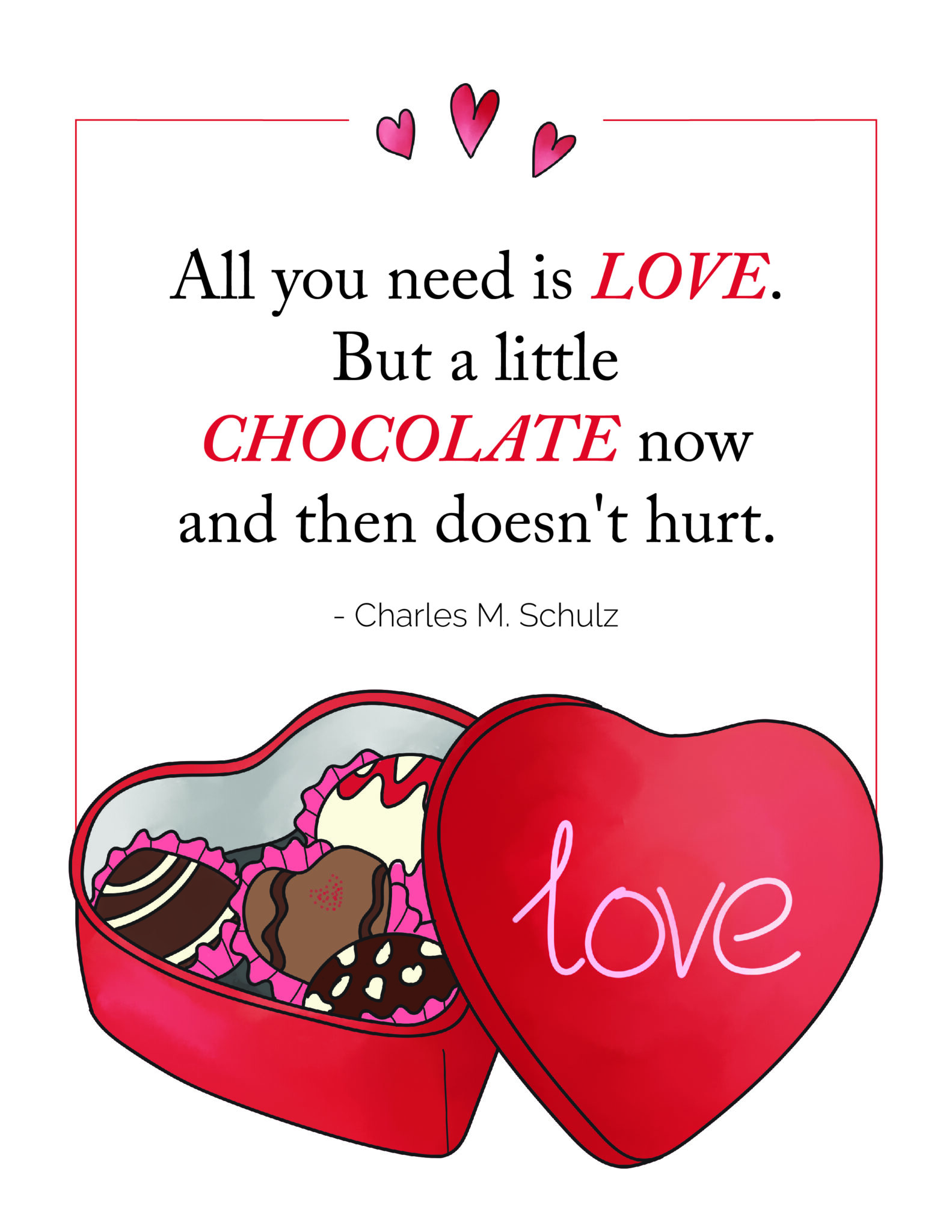 Free Printable Short Valentine Quotes