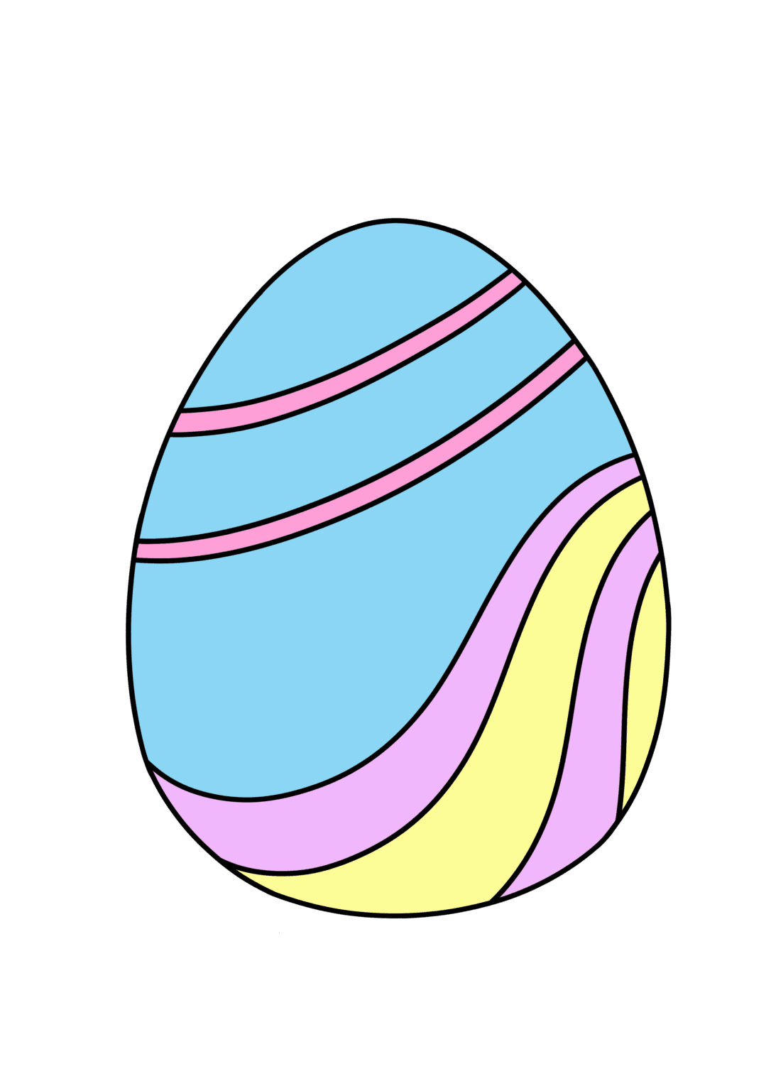 Free Printable Easter Eggs (Templates in PDF)