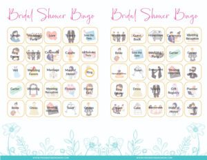 Printable Couples Wedding Shower Games