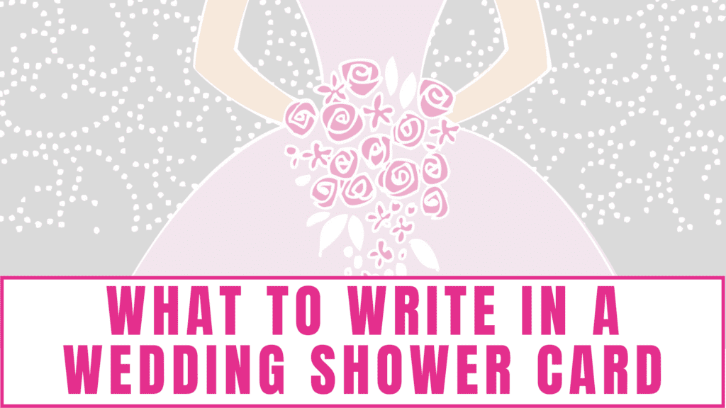 what-to-write in a wedding shower card 