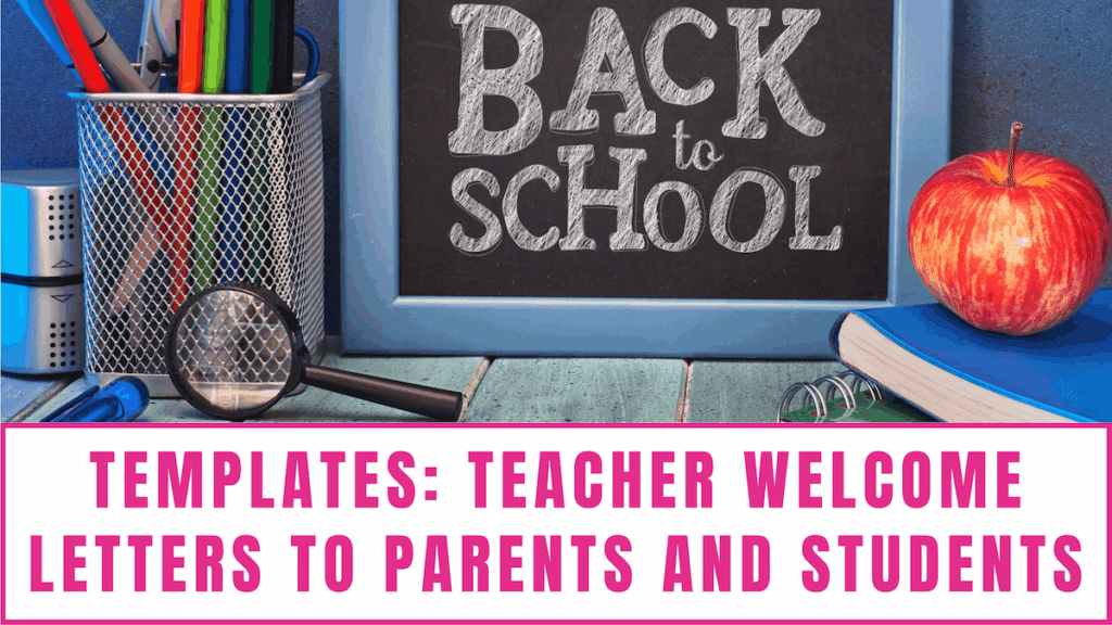 teacher welcome letter to parents