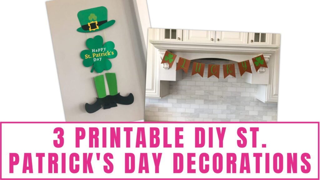 printable DIY St Patricks Day decorations