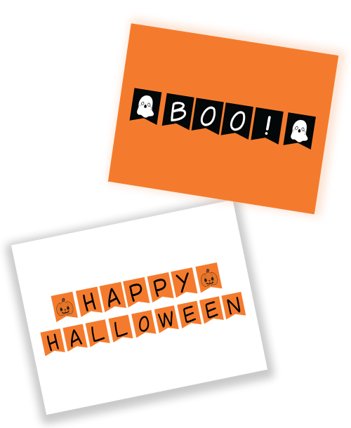 printable Halloween bunting