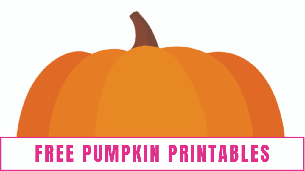 Free pumpkin printables