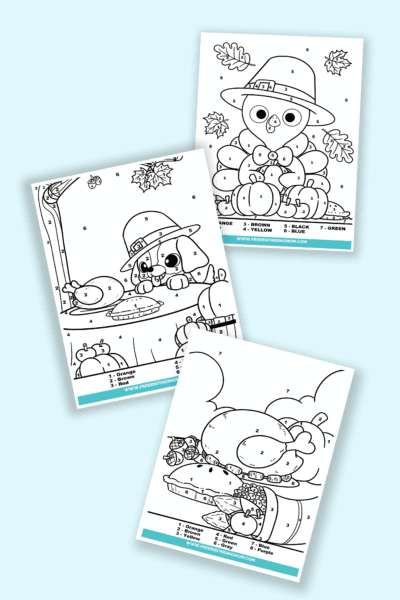 free Thanksgiving printables for preschoolers