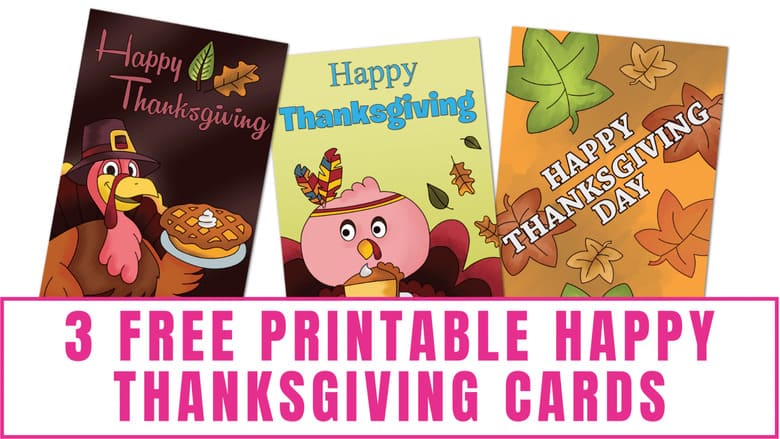 You can send these free printable Happy Thanksgiving cards to friends and family you are unable to celebrate with. 