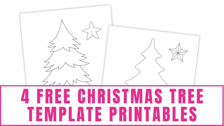 Not only can the kids have fun coloring and decorating these Christmas trees but they can assemble these free Christmas tree template printables as well.