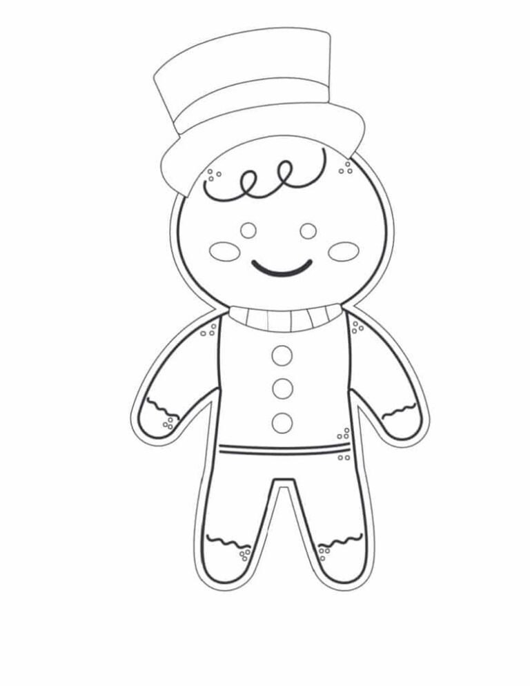 9 Free Gingerbread Man Printable Templates