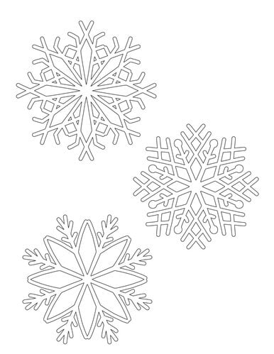 free snowflake stencil template