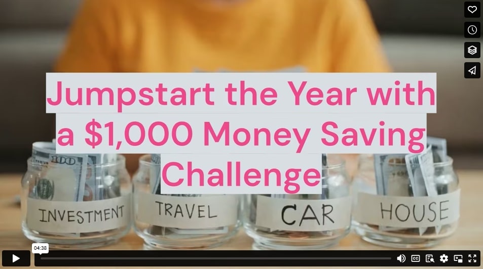 Jumpstart the Year with a $1,000 Money Saving Challenge