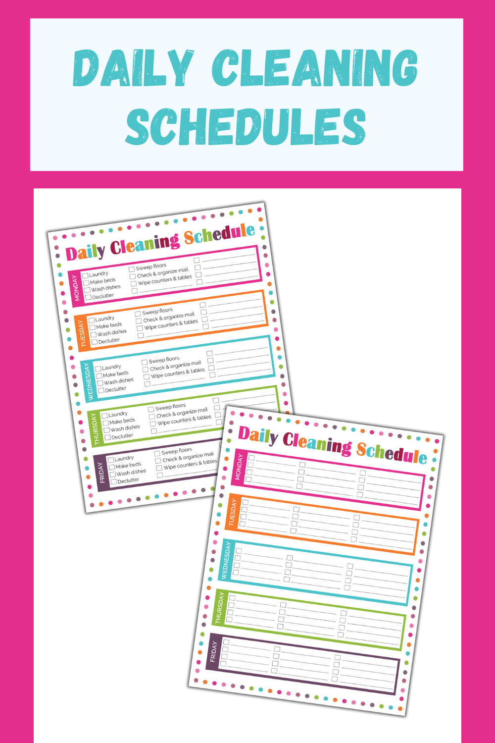 Ultimate Cleaning Checklist Bundle