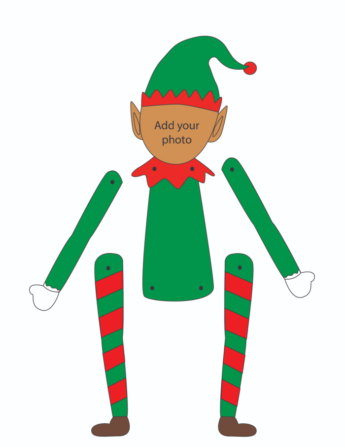 There's a dark skinned elf yourself template printable as well; that way no one has to feel left out