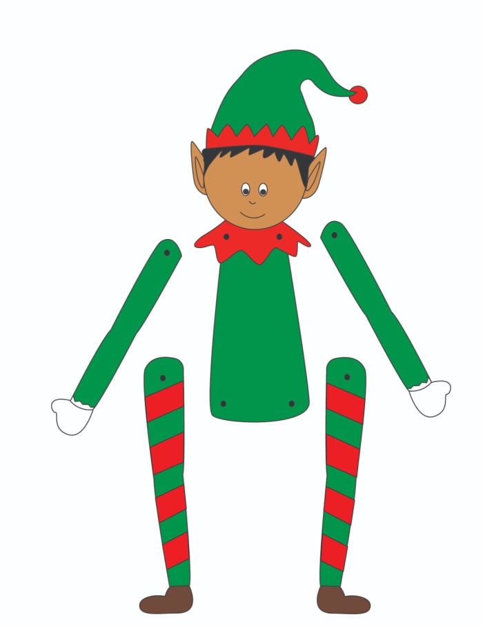 Here's a dark skinned elf template printable PDF that is can be ready to play with in just a few minutes