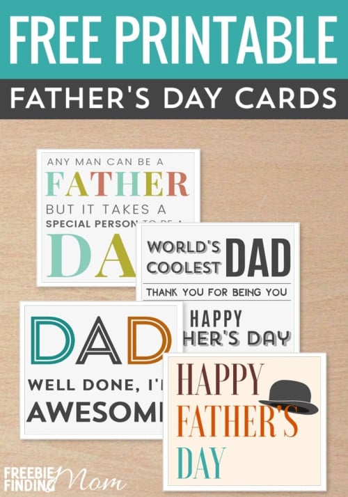 Free Fathers Day Printable Cards Free Fathers Day Printable Cards
