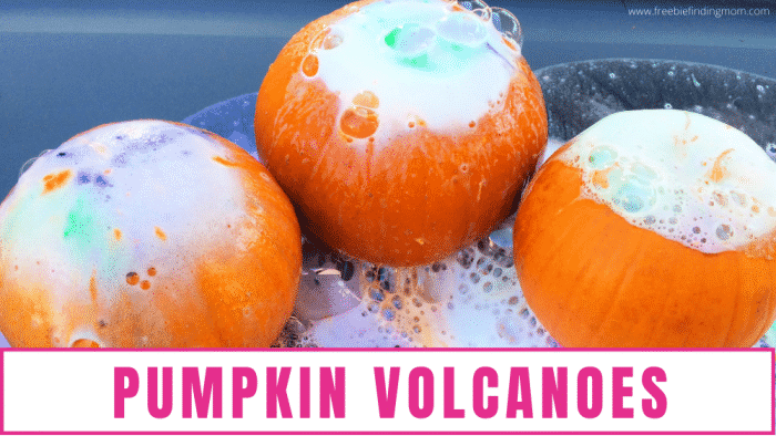 Pumpkin Volcano Activities for Preschoolers