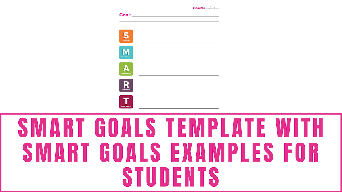 smart goals examples for students
