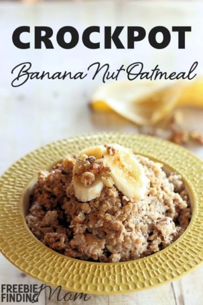 Crockpot oatmeal recipes banana nut