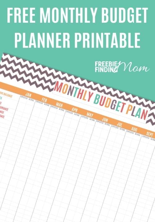 Free Printable Budget Planner Monthly