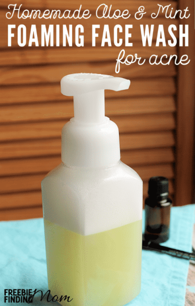 Homemade face wash for acne foaming