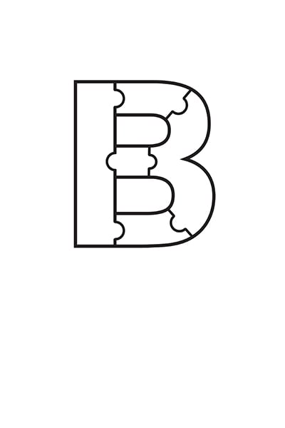 Printable Bubble Letters Puzzle Letter B
