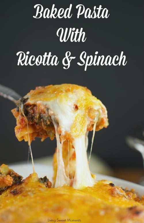 baked pasta with ricotta and spinach