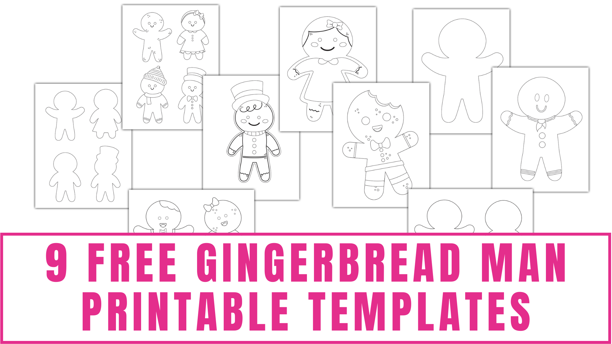 free gingerbread man printable templates