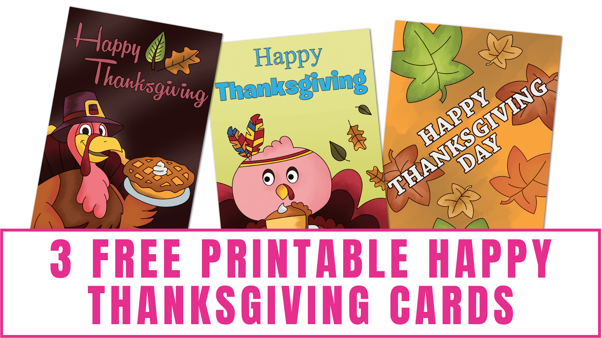 free printable Happy Thanksgiving cards