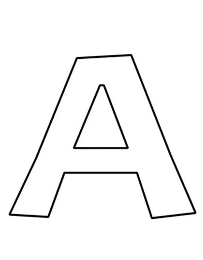 free printable bubble letters alphabet A