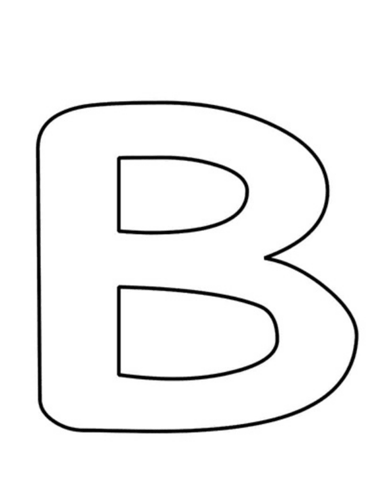 free printable bubble letters alphabet B