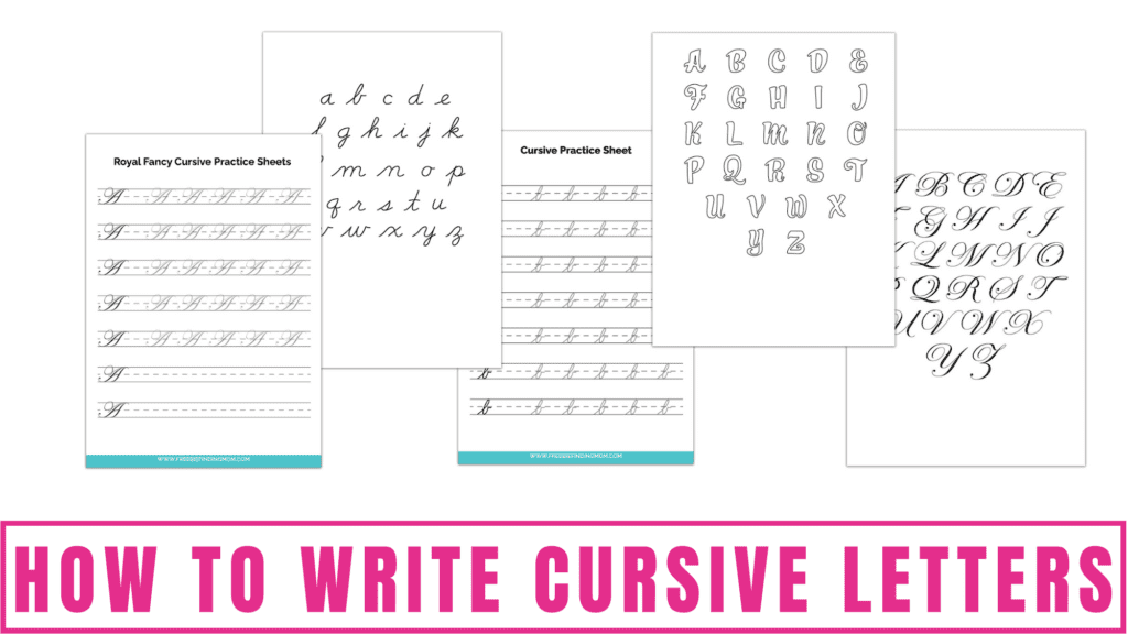how to write cursive letters