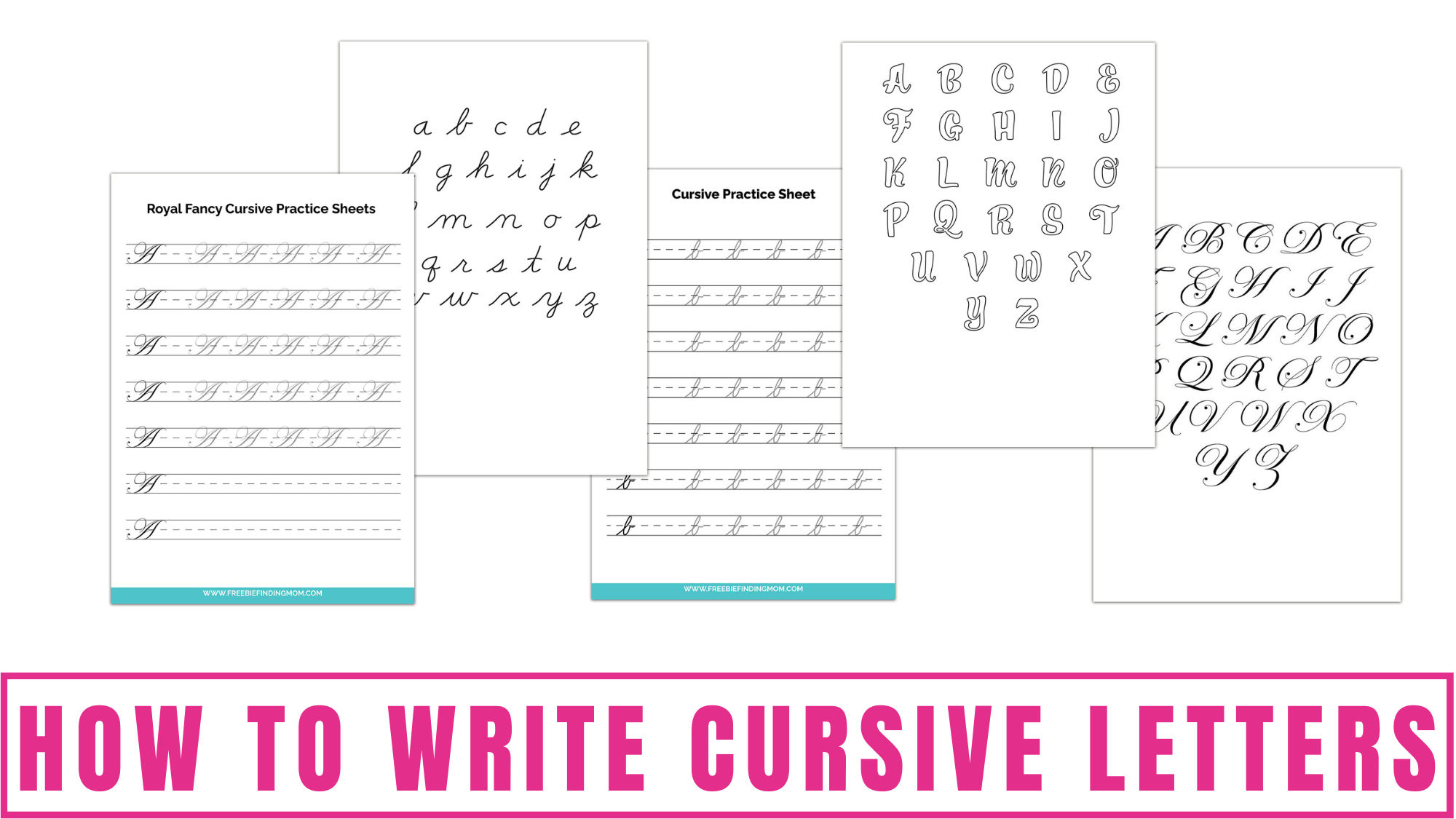 how to write cursive letters